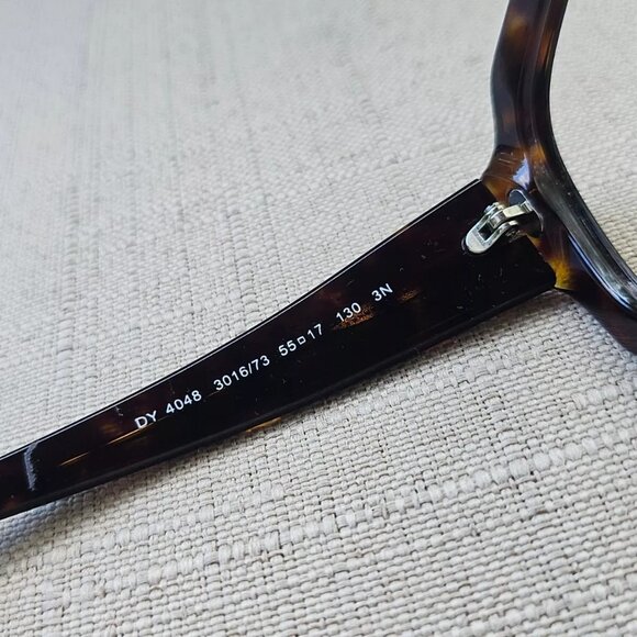 Vintage DKNY Glasses Frame Dark Brown Tortoise 55[]17 130 DY4048 3016 Eyeglasses - Picture 7 of 12